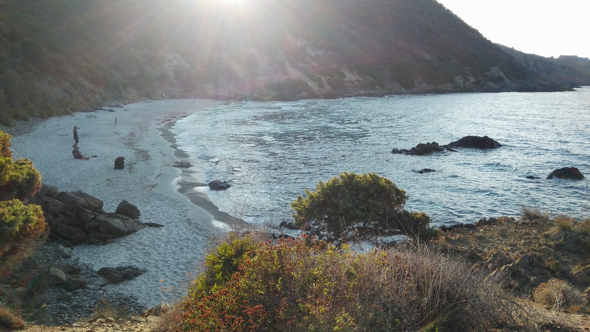 Corsica deserted beach
